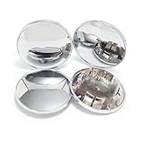 4Pcs 2.73in / 70mm Car Wheel Center Caps for 2000-2011​ Focus 2M51-1000-AA 2M5Z-1130-AB Chrome Outer 2.73 in, Inner 1.98 in Snap-On Hub Caps