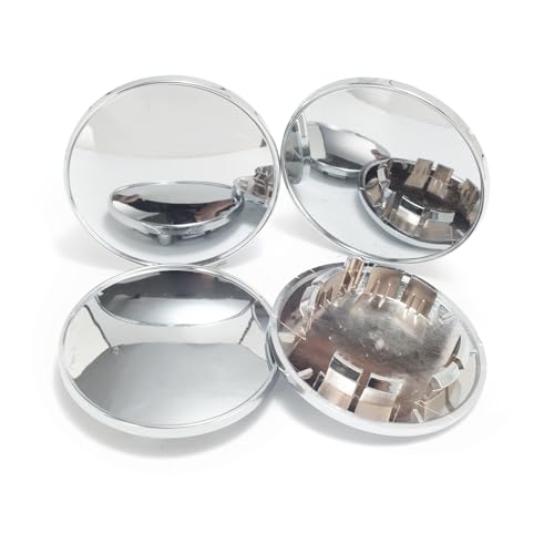 4Pcs 2.73in / 70mm Car Wheel Center Caps for 2000-2011​ Focus 2M51-1000-AA 2M5Z-1130-AB Chrome Outer 2.73 in, Inner 1.98 in Snap-On Hub Caps