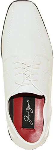 Jean Yves Dress Shoe JY02 Double Runner Tuxedo for Wedding, Prom and Formal Event White Patent 11.5M | Image 5