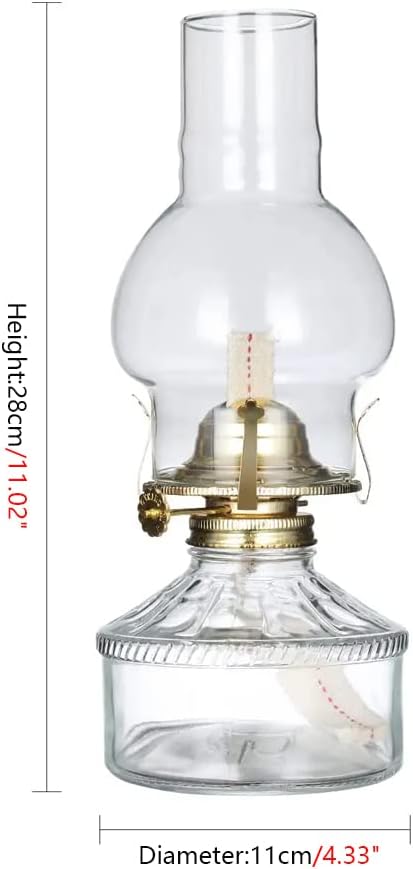 灯油ランプ、緊急用オイルランプ、クラシックなヴィンテージ大型