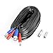 Pre-made All-in-One BNC Video and Power Cable Wire Cord with Connector for CCTV Security Camera cable 60Ft