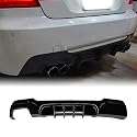 Heckstoßstange Diffusor Lippe für BMW E92 E93 M Sport 2006-2013 Schwarz
