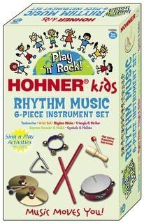 A Complete Rhythm Band All In One Box - Hohner 6 Piece Rhythm Instrument Set