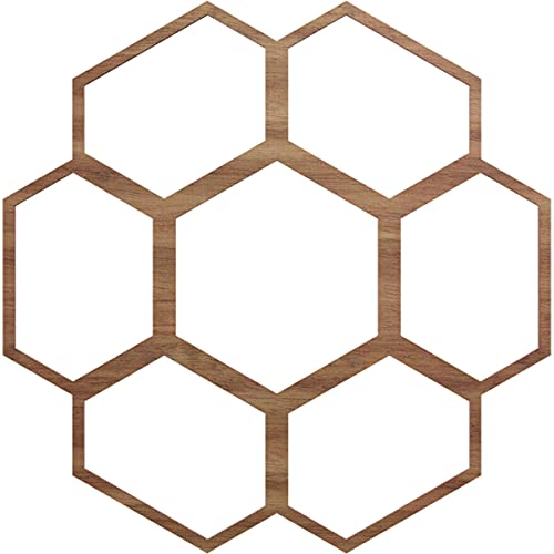 Image of Ekena Millwork 26 inchOD x 9 1 /8 inchID x 3 /8 inchT Florin Wood Fretwork Pierced Ceiling Medallion, Walnut