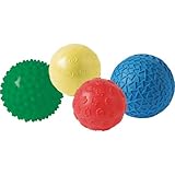 Textured Sensory Balls for Kids – Set of 4 Large Tactile Play Balls for Autism, Sensory Processing & Motor Skill Development, Ages 3+