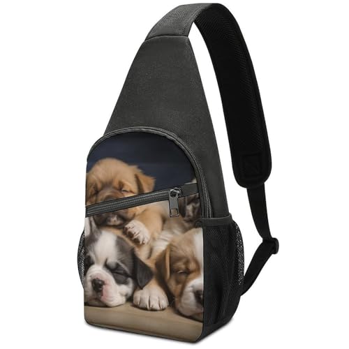 Mochila deportiva de pecho Sleepy Dogs para senderismo miniatura 1