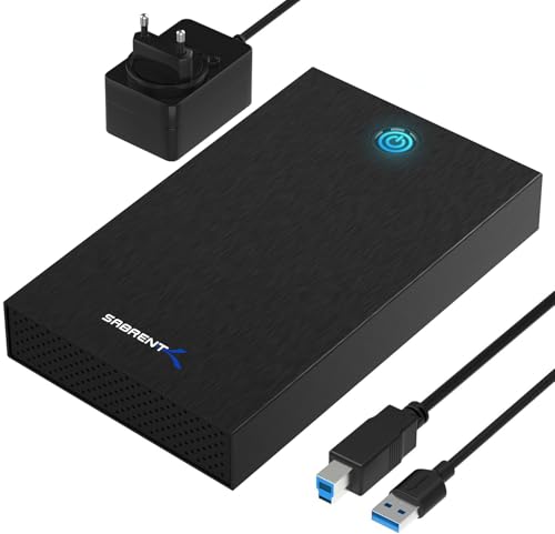 SABRENT Externes Festplattengehäuse / Dockingstation für 2,5' & 3,5' SATA HDD / SSD – USB 3.0 Gehäuse mit 5 Gbps, werkzeugfrei, LED, Plug & Play (EC-KSL3)