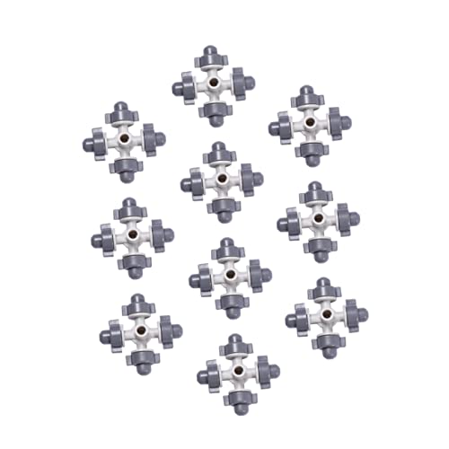 BESTonZON 10Piezas Boquillas Atomizadoras Desmontables Forma De Cruz Para Irrigación Boquillas De Nebulización De Cuatro Vías Para Jardín