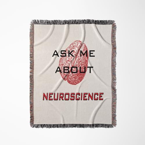 3dRose Ask me About Neuroscience Woven Blanket