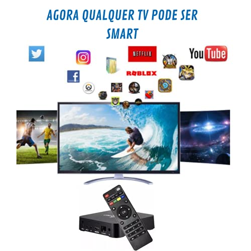 TV Box Ultra HD 8 Giga de Memoria + 128 Giga de Armazenamento 4K 5G, Sua TV simples agora pode ser u