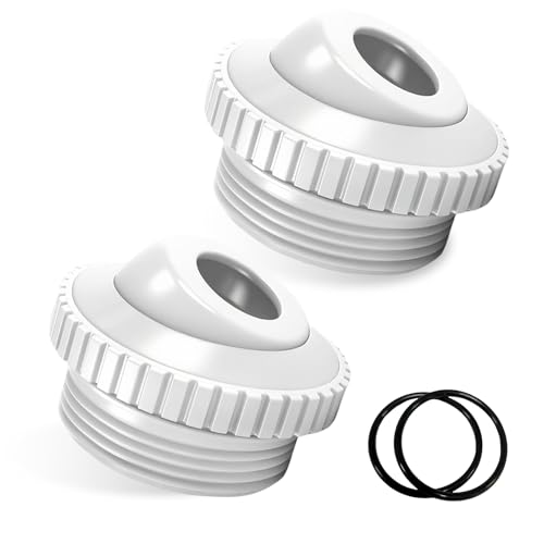 Qryuvfek 2-Pack 3/4 Pool Return Jet Nozzles Compatible 1-1/2 MIP