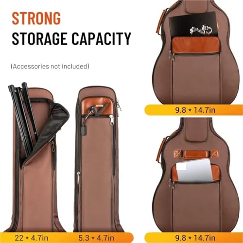 Housse guitare 41 pouces étui acoustique imperméable sangles dos - 6