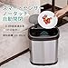 NINESTARS DZT-12-13 Automatic Touchless Infrared Motion Sensor Trash Can, 3 Gal 12L, (Oval, Black/Silver Lid)
