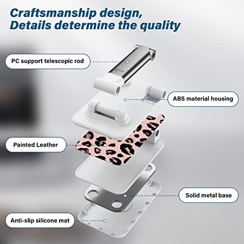 Image of Foldable Phone Stand for Desk,Angle of View Adjustable Cell Phone Stand,Phone Holder for Desk /ipad Stand ,Suitable for iphone, Samsung and Other Smart Phones Desk Accessories Phone Holder