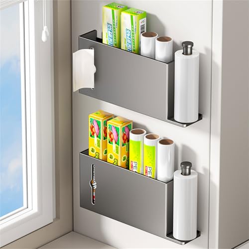 Organizador de pared adhesivo que soluciona la falta de espacio en cocina 3