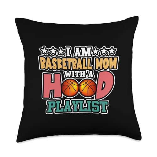 I Am A Basketball Mom Hood Playlist Pillow