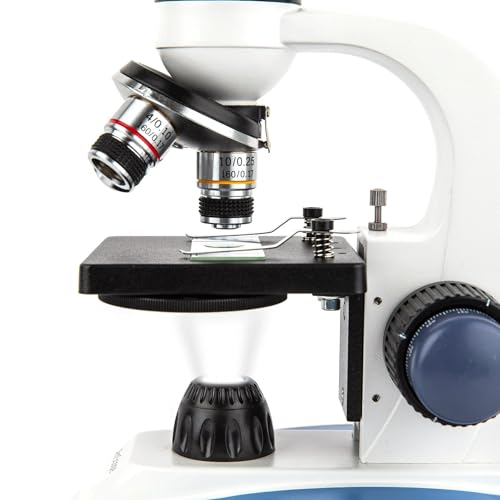 Image of AmScope M158 Series 360-Degree Rotating Monocular Head Compound Microscope - 40X-1000X Magnification - Includes LED Light and USB 2.0 Digital Camera