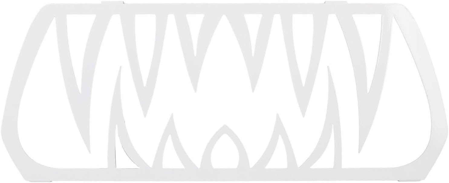 Qiilu Front Grille Teeth Insert Aluminum Rustproof Lightweight Decoration for Ryker 600 900 Sport All (White)