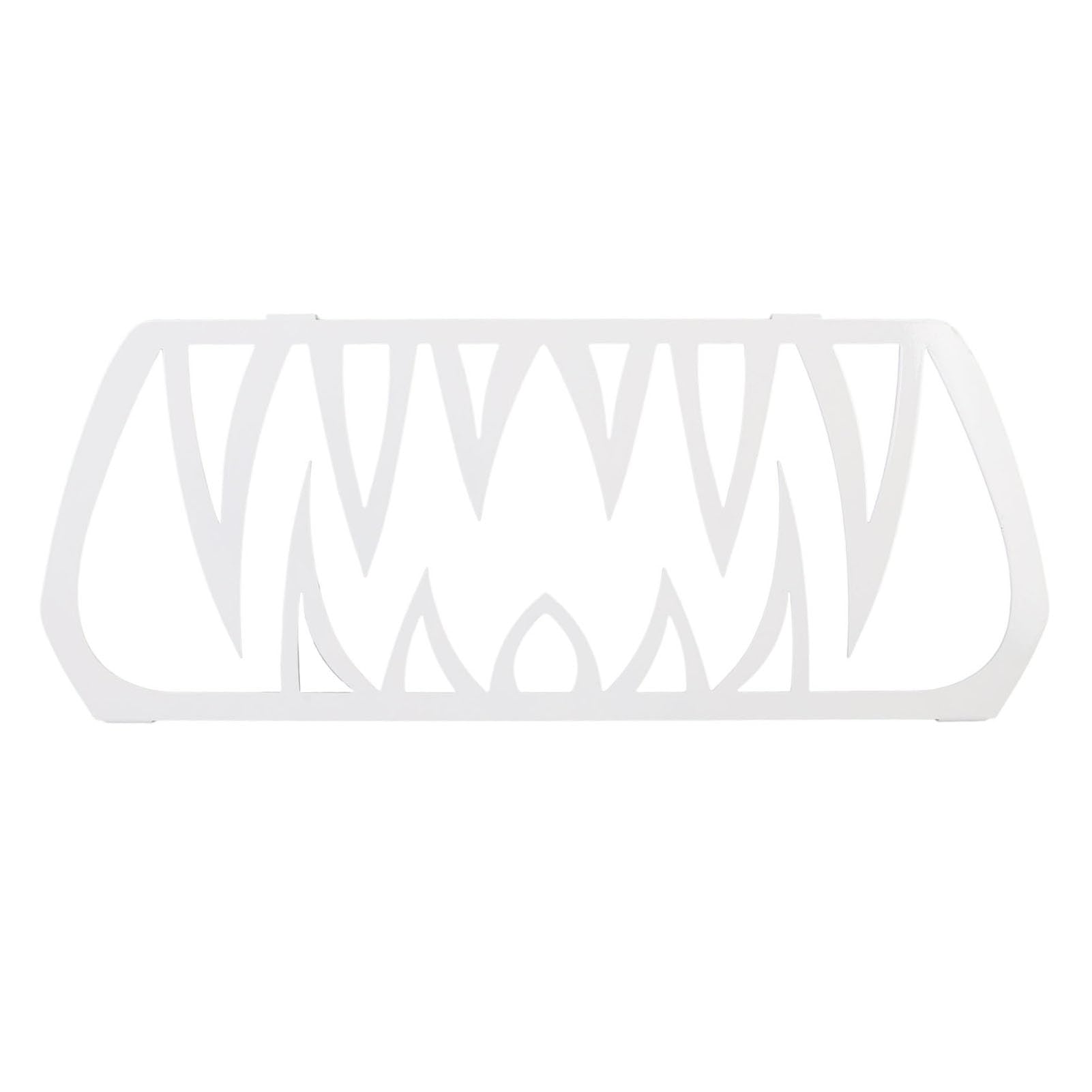 Dioche Ryker Insert de Dents de Calandre Avant en Aluminium avec Revêtement en Poudre, Aspect Cool, Antirouille et Léger pour (WHITE)