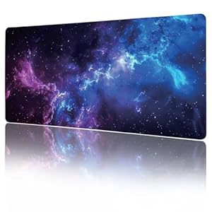 Galaxy Large Desk Pad,Gaming Mouse Pad,31.5 x 15.75 inch,XXL Waterproof&Non-Slip Extended Desk Mat, Keyboard and Mouse Pad,Big Desk Pad Mat for Gaming,Office,Home