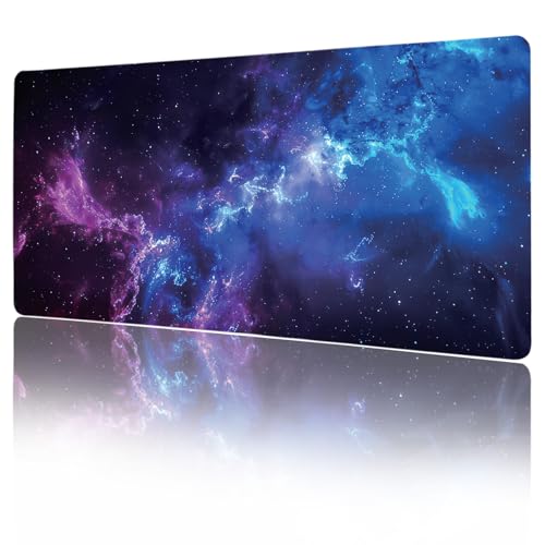 Galaxy Large Desk Pad,Gaming Mouse Pad,31.5 x 15.75 inch,XXL Waterproof&Non-Slip Extended Desk Mat, Keyboard and Mouse Pad,Big Desk Pad Mat for Gaming,Office,Home