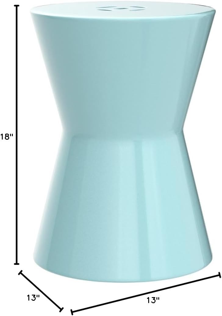 Safavieh Castle Gardens Collection Liana White Glazed Ceramic Garden Stool