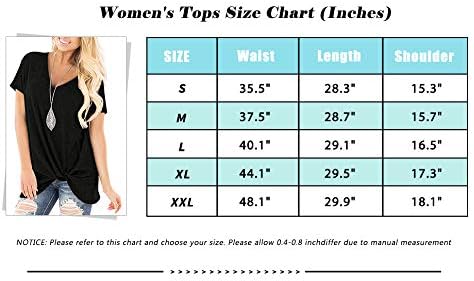 Womens Summer Short Sleeve Tops Casual V Neck Basic T Shirts
