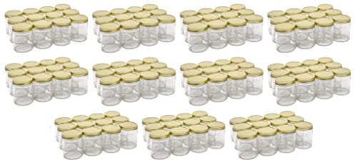 North Mountain Supply 9 Ounce Glass Straight Sided Mason Canning ...