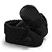 Bottes pour Bébé Bottillons en Peluche Chaud Chaud avec Semelles antidérapantes for bébé/Enfant en Bas âge, Filles, 0-18 Mois Bébé Bottillons Chaussures (Color : Black, Size : 12-18 Months)