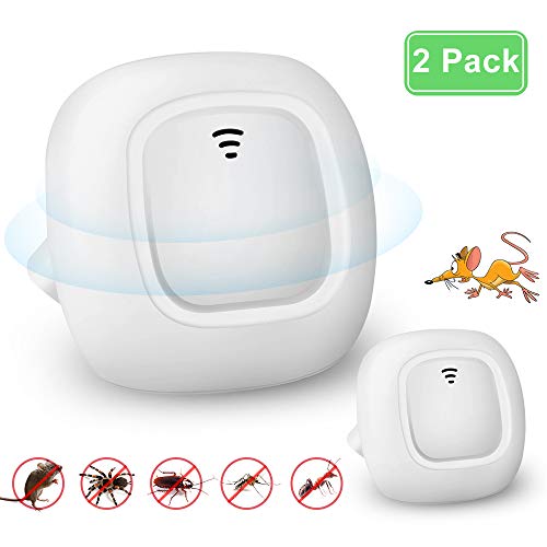 Preisvergleich Produktbild Eyscoco 2 Stück Ultraschall Schädlingsbekämpfer,Ultrasound Pest Repeller Moskitoschutz Mäuseabwehr Rattenabwehr,Vertreiber gegen Indoor Mäuse,Moskito,Ameisen und andere Insekten Nagetier