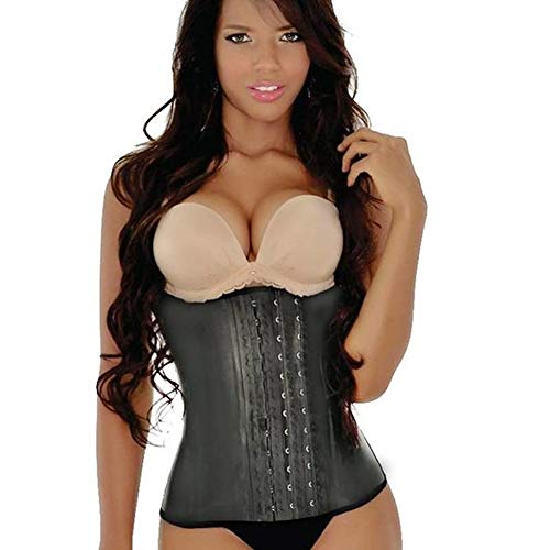 Ann Darling Latex Sport Waist Trainer Cincher Hourglass Corset(Xx-Large, Latex-Black)