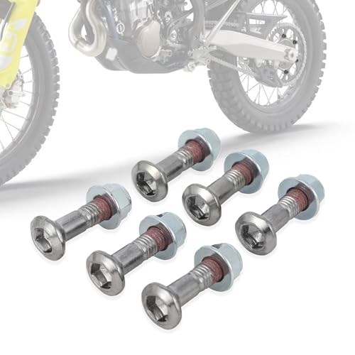 IUVWISN 6PCS Dirt Bike Sprocket Bolts Nuts Kit M8 for