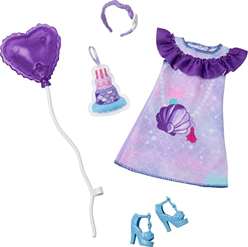 Barbie My First Barbie Clothes, Fashion Pack for 13.5-inch Preschool Dolls, Setwith Mermaid Birthday Accessories & Party Supplies - image 1