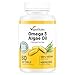 Price comparison product image Vegan Omega 3 Algae Oil : 400mg DHA - for Heart, Joints, Brain Health, High Strength 60 Softgel Tablets, 2 Months Supply. Omega 3 Supplements. Omega 3 Vegan, Vegetarians DHA Supplement