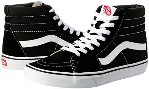 Vans Sk8-Hi Unisex Casual High-Top Skate Shoes Black/White | Image 6