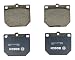 Bosch BP114 QuietCast Premium Semi-Metallic Disc Brake Pad Set For Select Nissan 620, 720, 810, 200SX, 240Z, 260Z, 280Z; Toyota Corona, Cressida, Crown, Mark II, Pickup; Front