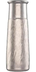 TAIC チタン真空ボトル　220ml Amazon | TAIC チタン真空ボトル と ストレーナー オシャレ