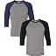 (1) Grey/Navy Trb + (1) Black/Deep Hthr