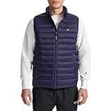 Champion Packable Puffer Vest with Stand Collar Chaqueta, Large para Hombre