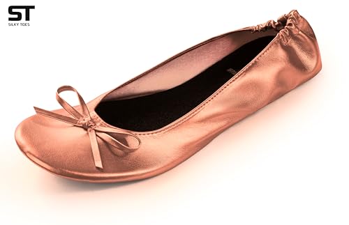Image of Silky Toes Foldable Flat Shoes for Women | Portable Ballet Flats for Weddings, Parties, Events, Travel |Comfortable Cushioned