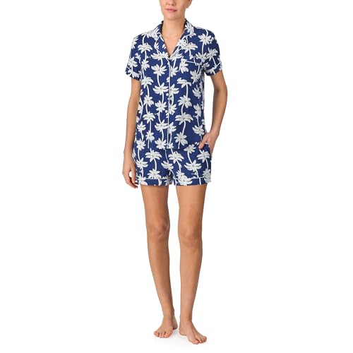 Image of kate spade new york Short Sleeve Knit Shorty Pj Set