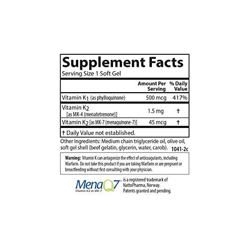 Carlson K Complete Vitamin K Softgels