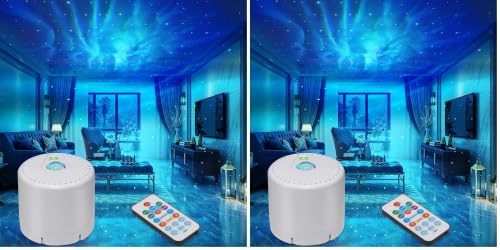 Image of Star Projector, Galaxy Projector, Remote Control & Timer Galaxy Light, LED Nebula Night Light Projector for Adults Bedroom Decoration, Party, Birthday, Christmas,Valentine's Day,Room Decor (Pack of 2)