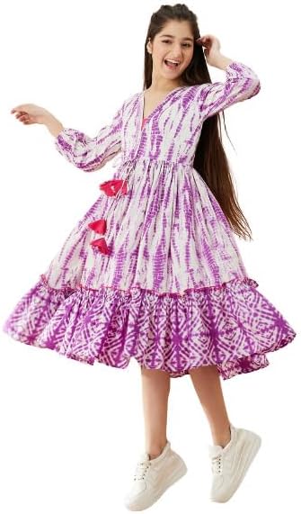 girls Fit & Flare Midi Dress