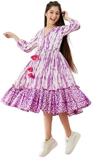 Pspeaches girls Fit & Flare Midi Dress Price In India