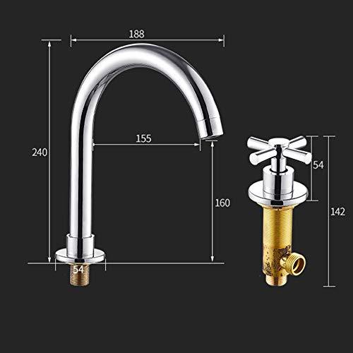 Robinet de lavabo de salle de bains chic pour vasque familiale moderne