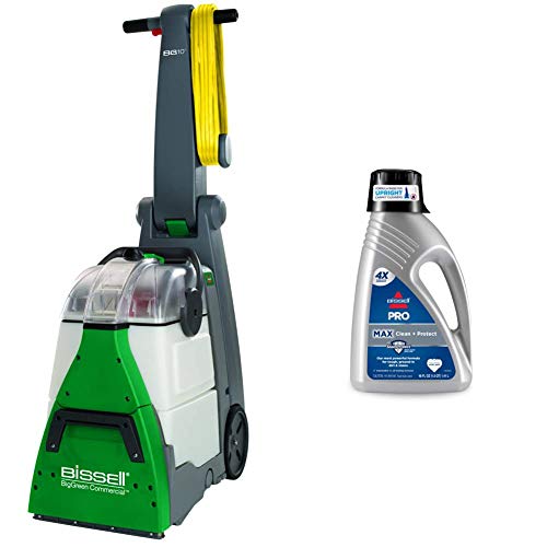 Image of Bissell BigGreen Commercial BG10 2 Motor Extractor Machine and Bissell 78H63 Deep Clean Pro 4X Concentrated Carpet Shampoo, 48 ounces - Silver
