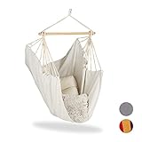 Stabil: Dank Querstrebe aus Holz, robusten Seilen und Sitzfläche aus Baumwolle bis max. 150 kg belastbar