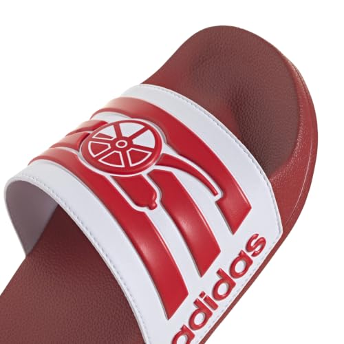 Image of adidas Mens Adilette Shower Arsenal Slides Casual Sandals Casual - Red