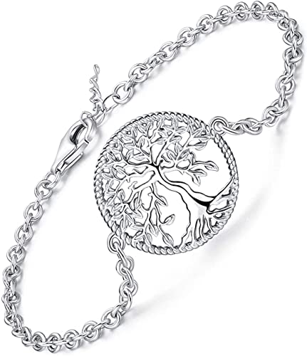 Bracelet Arbre de Vie en argent ajustable à porter au quotidien ou en soirée